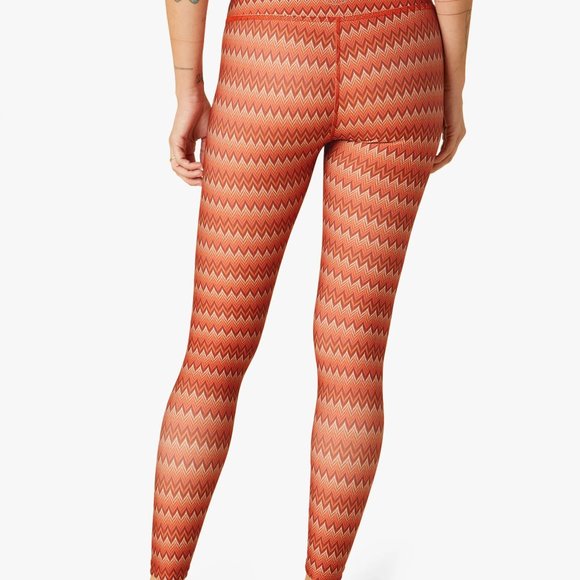 Beyond Yoga Paprika Chevron Endurance Light High Waisted Midi Legging - Picture 3 of 3